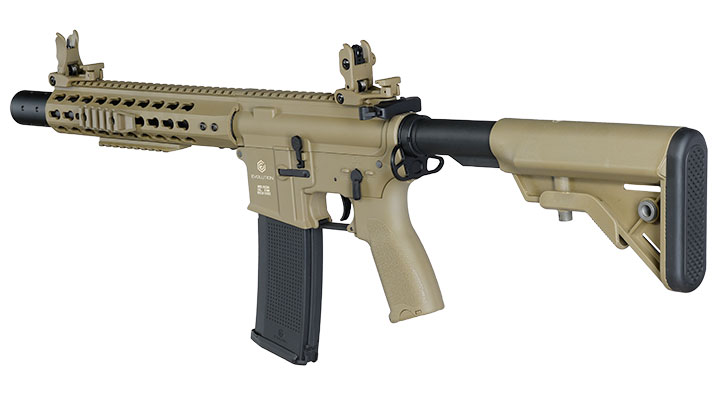 Evolution Airsoft M4 Recon S 10 Silent Ops Carbontech AEG 6mm BB tan Bild 11
