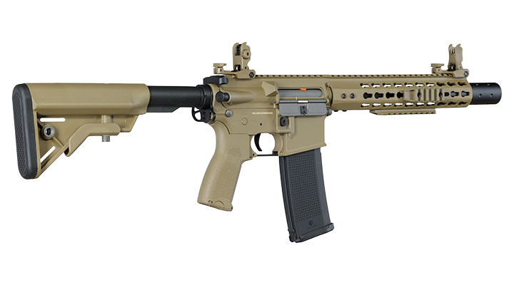 Evolution Airsoft M4 Recon S 10 Silent Ops Carbontech AEG 6mm BB tan Bild 4