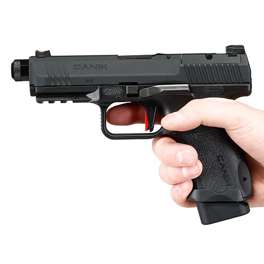 Cybergun / AWC CANiK TP9 Elite Combat mit Metallschlitten GBB 6mm BB schwarz - CNC-Version Bild 3