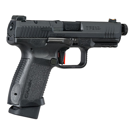 Cybergun / AWC CANiK TP9 Elite Combat mit Metallschlitten GBB 6mm BB schwarz - CNC-Version Bild 6