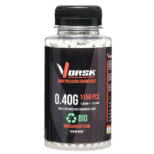 Vorsk Bio Triple Polished QC BBs 0,40g 1.150er Flasche weiss