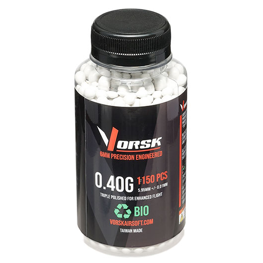 Vorsk Bio Triple Polished QC BBs 0,40g 1.150er Flasche weiss Bild 2
