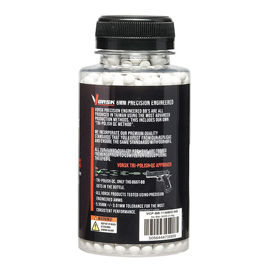 Vorsk Bio Triple Polished QC BBs 0,45g 1.150er Flasche weiss Bild 1