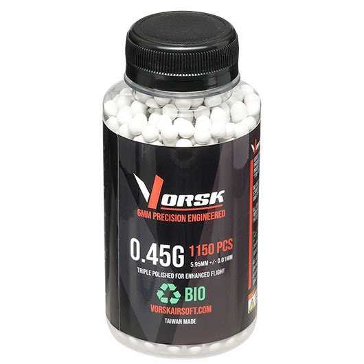 Vorsk Bio Triple Polished QC BBs 0,45g 1.150er Flasche weiss Bild 2