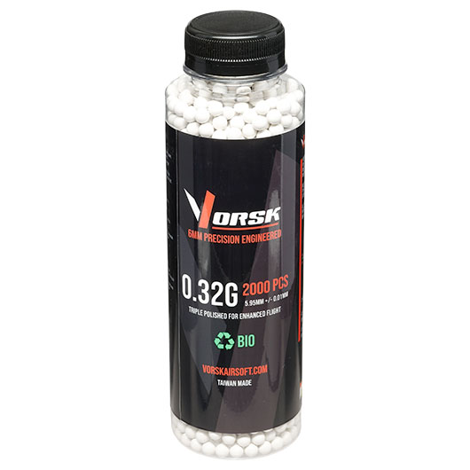 Vorsk Bio Triple Polished QC BBs 0,32g 2.000er Flasche weiss Bild 2
