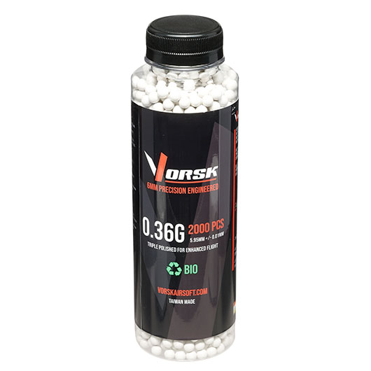Vorsk Bio Triple Polished QC BBs 0,36g 2.000er Flasche weiss Bild 2