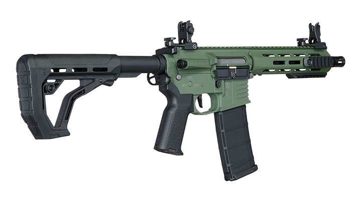 Delta Armory M4 AR15 Charlie M-LOK 8 Zoll Eagle ETU Mosfet S-AEG 6mm BB oliv Bild 4