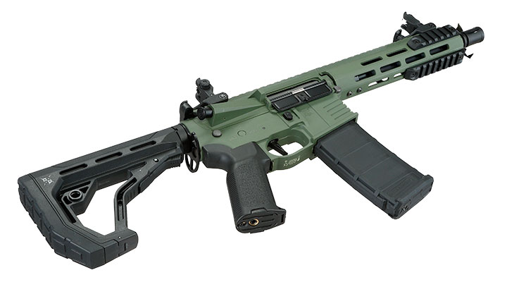 Delta Armory M4 AR15 Charlie M-LOK 8 Zoll Eagle ETU Mosfet S-AEG 6mm BB oliv Bild 5