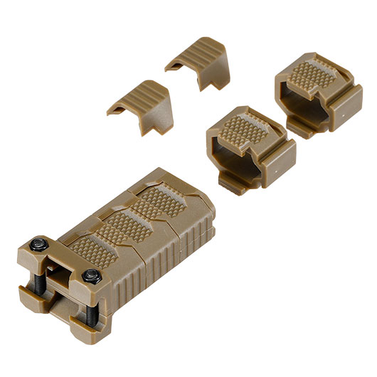 WoSport Stacked Modular Grip Frontgriff f. 20 - 22 mm Schienen tan