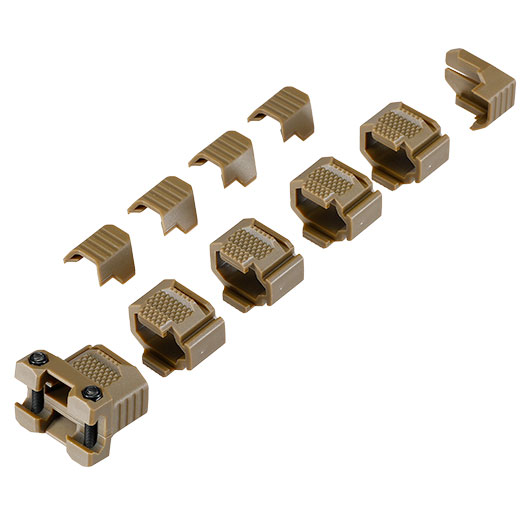 WoSport Stacked Modular Grip Frontgriff f. 20 - 22 mm Schienen tan Bild 1