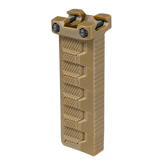 WoSport Stacked Modular Grip Frontgriff f. 20 - 22 mm Schienen tan Bild 3
