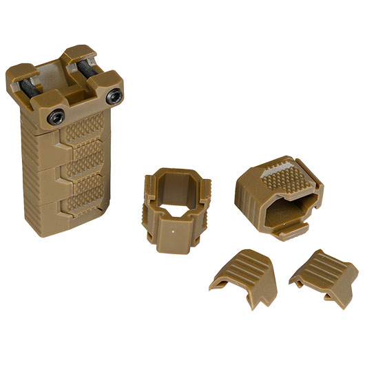 WoSport Stacked Modular Grip Frontgriff f. 20 - 22 mm Schienen tan Bild 7