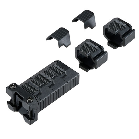 WoSport Stacked Modular Grip Frontgriff f. 20 - 22 mm Schienen schwarz