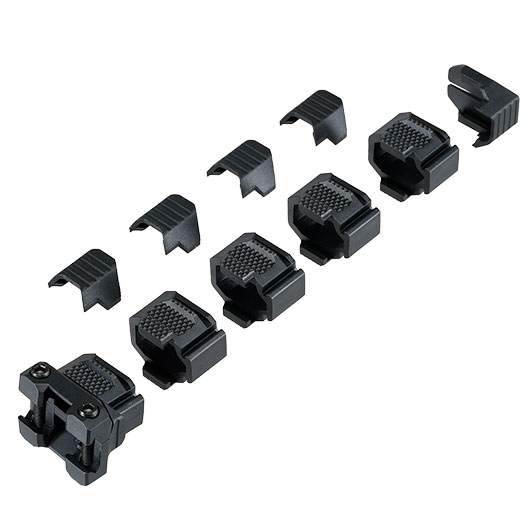WoSport Stacked Modular Grip Frontgriff f. 20 - 22 mm Schienen schwarz Bild 1