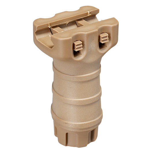 Double Bell TD-Style Stubby Frontgriff f. 20 - 22 mm Schienen tan