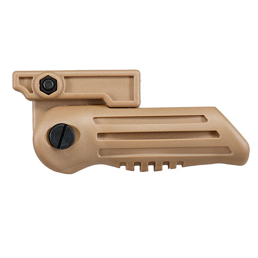 Double Bell Folding Vertical Frontgriff f. 20 - 22 mm Schienen tan Bild 8