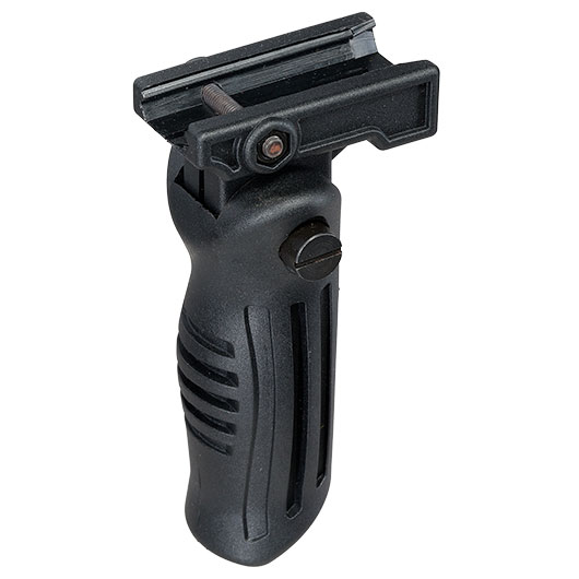 Double Bell Folding Vertical Frontgriff f. 20 - 22 mm Schienen schwarz