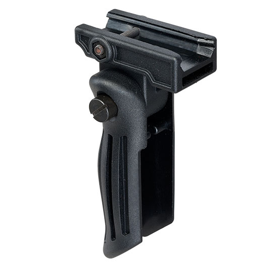 Double Bell Folding Vertical Frontgriff f. 20 - 22 mm Schienen schwarz Bild 3