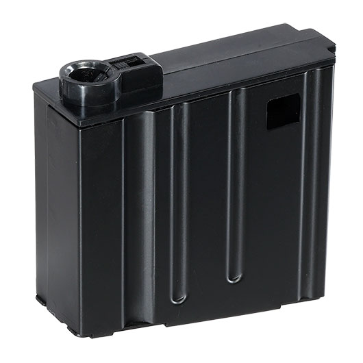 Double Bell SR25 Stahlblech-Magazin Low-Cap 50 Schuss Short-Type schwarz