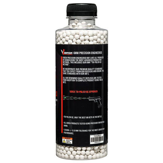 Vorsk Bio Triple Polished QC BBs 0,32g 3.250er Flasche weiss Bild 1