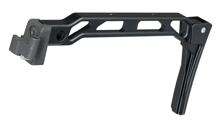 5KU Aluminium Curved Skeleton Klappschaft f. AK-Gewehre mit Klappschaftaufnahme schwarz