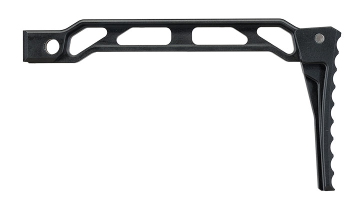 5KU Aluminium Curved Skeleton Klappschaft f. AK-Gewehre mit Klappschaftaufnahme schwarz Bild 1
