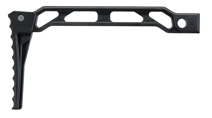 5KU Aluminium Curved Skeleton Klappschaft f. AK-Gewehre mit Klappschaftaufnahme schwarz Bild 2