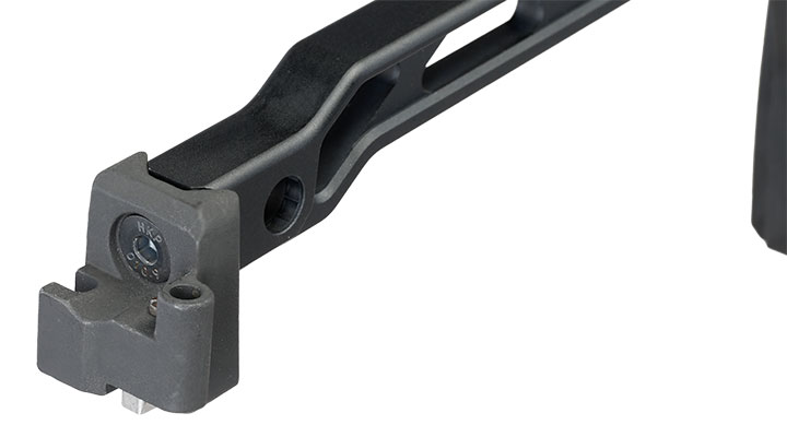5KU Aluminium Curved Skeleton Klappschaft f. AK-Gewehre mit Klappschaftaufnahme schwarz Bild 6