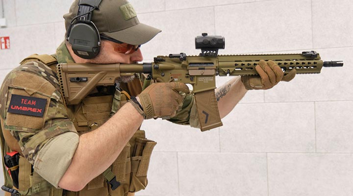 Heckler & Koch G95K Airsoft Vollmetall ETU / MosFet S-AEG 6mm BB gr�nbraun Bild 3