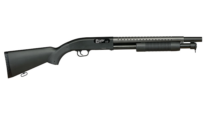D.E. M500 Combat Shotgun Fixed Stock Version Springer 6mm BB schwarz Bild 3