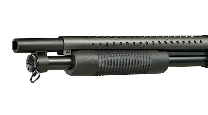 D.E. M500 Combat Shotgun Fixed Stock Version Springer 6mm BB schwarz Bild 6