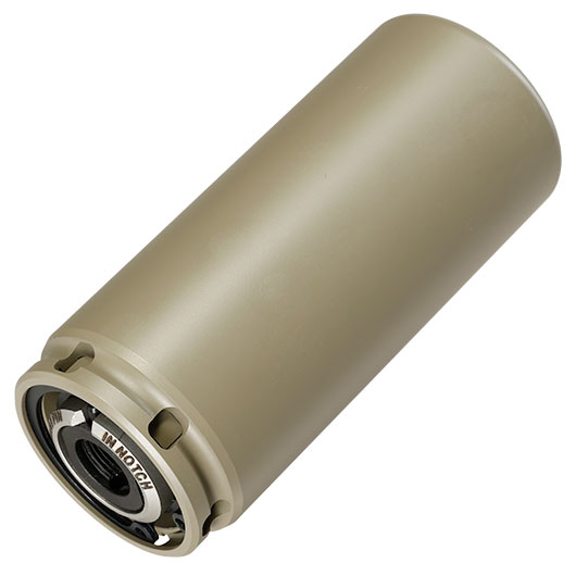 VFC QDC Style Aluminium Suppressor Quick Detach mit 3 Prong Stahl Flash-Hider 14mm- tan Bild 2