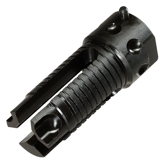 VFC QDC Style Aluminium Suppressor Quick Detach mit 3 Prong Stahl Flash-Hider 14mm- tan Bild 9