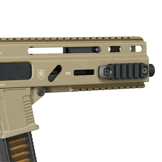 Delta Armory Grand Power Stribog SP10A3 Charlie Eagle ETU Mosfet S-AEG 6mm BB Full tan - Upgraded Version Bild 7