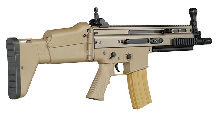 Double Bell Socom-L / MK16 Mod 0 Professional Line S-AEG 6 mm BB tan Bild 4