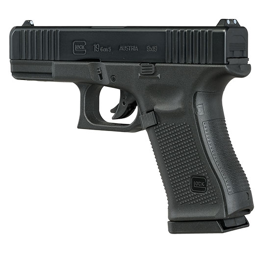 Glock 19 Gen. 5 Airsoft mit Metallschlitten CO2 NBB 6mm BB schwarz Bild 10