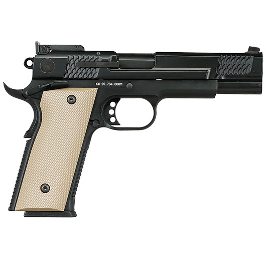 Double Bell M945 Vollmetall GBB 6mm BB schwarz inkl. Pistolenkoffer Bild 5