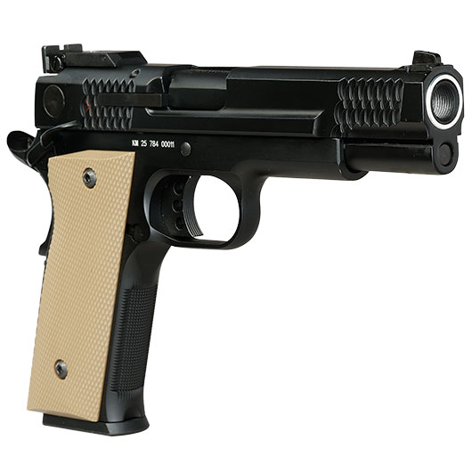 Double Bell M945 Vollmetall GBB 6mm BB schwarz inkl. Pistolenkoffer Bild 9
