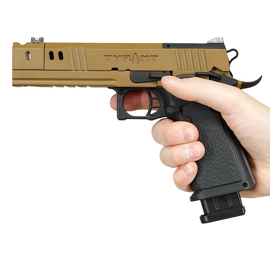 Modify Hi-Capa 5.1 Tyrant 2011 Full Size Vollmetall GBB 6mm BB Flat Dark Earth Bild 3