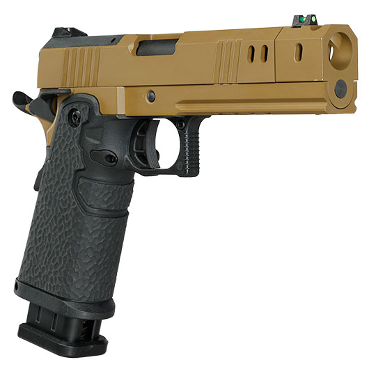 Modify Hi-Capa 5.1 Tyrant 2011 Full Size Vollmetall GBB 6mm BB Flat Dark Earth Bild 9