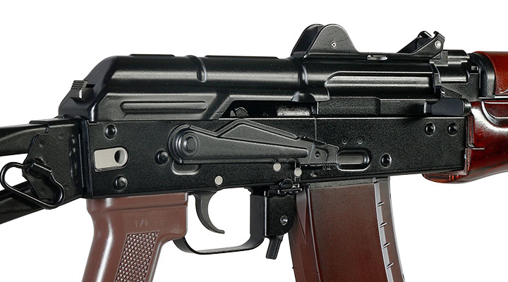 VFC AKS74U Vollmetall Gas-Blow-Back 6mm BB schwarz - Echtholz Handguard Bild 9