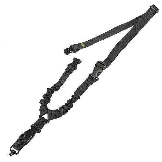 Romantac 1-Punkt Tragegurt Dual Bungee Universal Tactical Heavy Duty Version mit QD-Halterung schwarz Bild 2