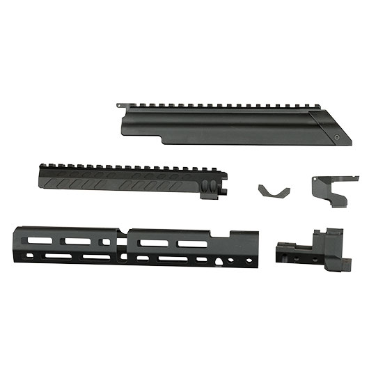VFC AK74 CNC Aluminium Tactical Conversion Kit 10 Zoll Version f. VFC AK74M GBB Gewehre schwarz Bild 2