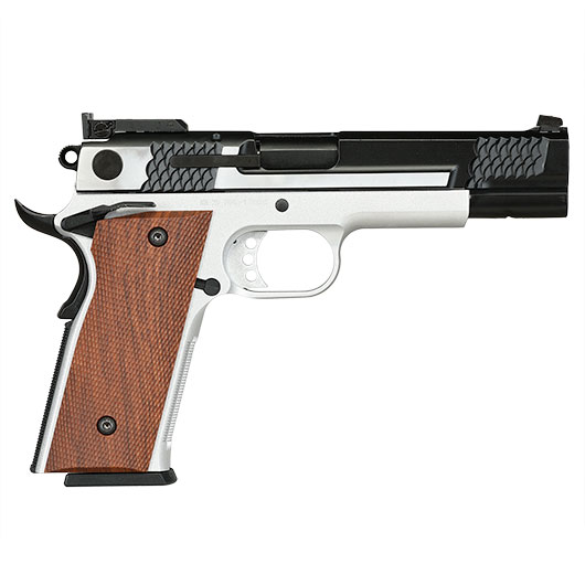 Double Bell M945 Vollmetall GBB 6mm BB Two Tone Finish inkl. Pistolenkoffer Bild 5