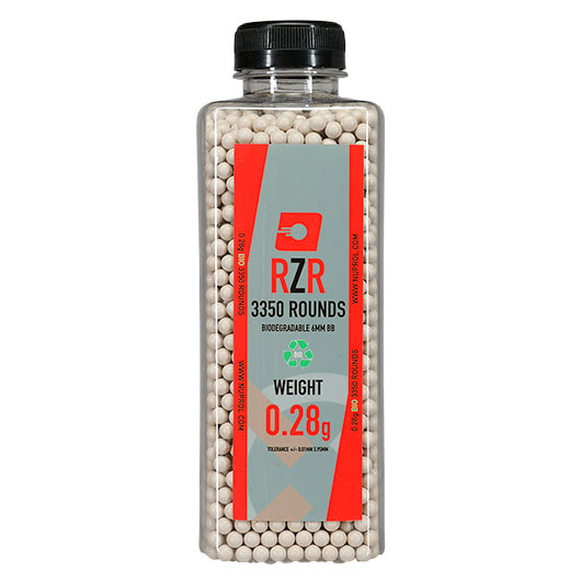 Nuprol RZR BIO High Precision Bio BBs 0,28g 3.350er Flasche weiss