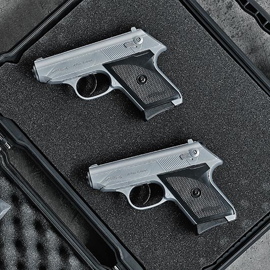 Walther TPH Springer 6mm BB Stainless Look - Twin Pack mit 2 Pistolen Bild 1