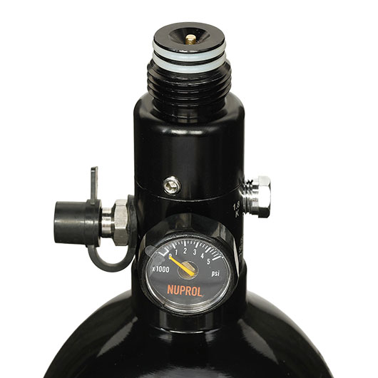 Nuprol 0,8L / 48ci HPA Tank mit Regulator 3000 PSI / 800 PSI schwarz Bild 3