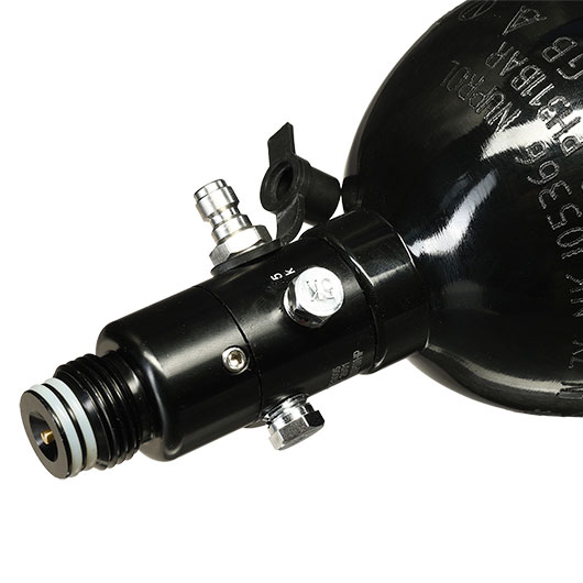 Nuprol 0,8L / 48ci HPA Tank mit Regulator 3000 PSI / 800 PSI schwarz Bild 6