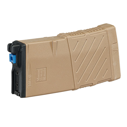 Vorsk M4 GBB VM Polymer Magazin Low-Cap 25 Schuss f. M4 / M16 MWS GBB Gewehre tan - Softairgas Version