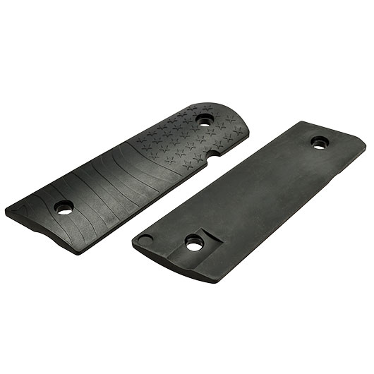 MadBull Flag Pattern Griffschalen f. KJW / Wei-ETech / Socom Gear 1911 Pistolen schwarz Bild 1